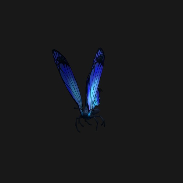 Papillonneur bleu